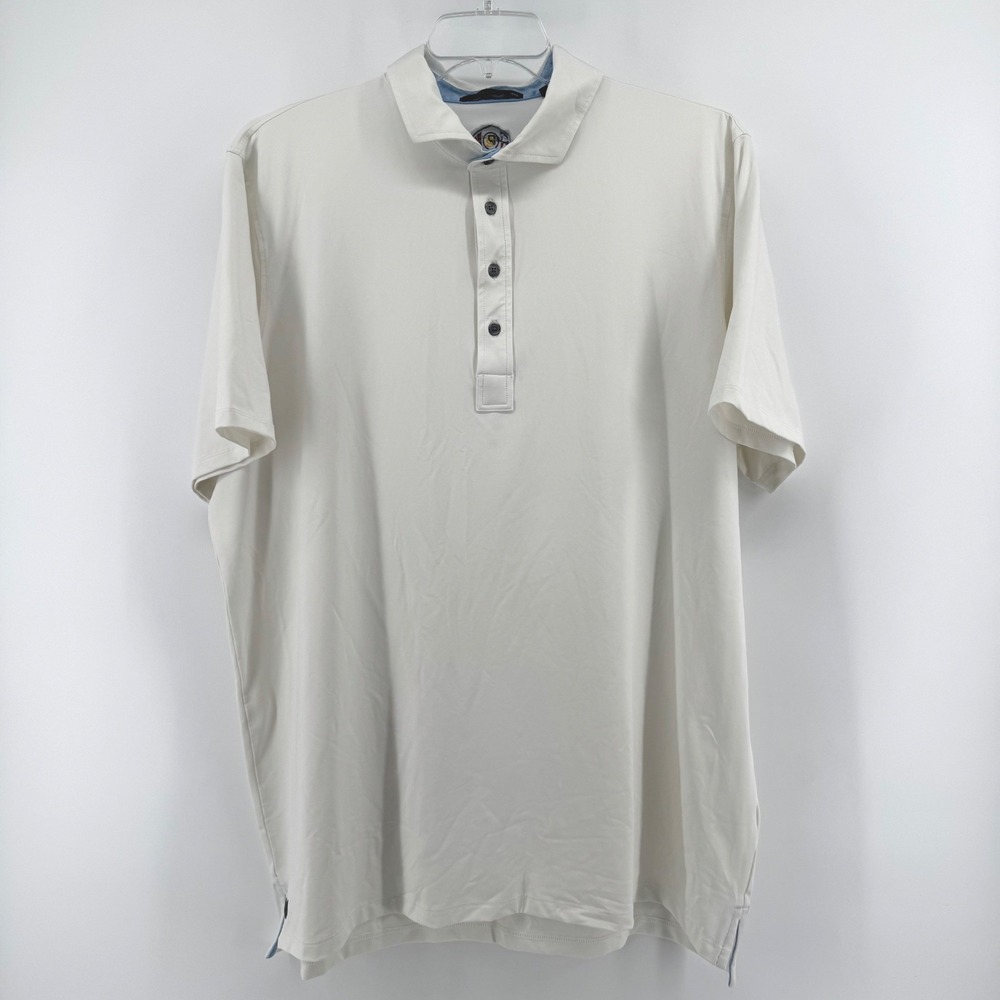 GREYSON P2 RYDER‎ CUP 2023 Golf Polo Shirt Mens XXL White Recycled Polyester